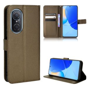 For Honor 50 SE / Huawei nova 9 SE Diamond Texture Leather Phone Case(Brown) (OEM)