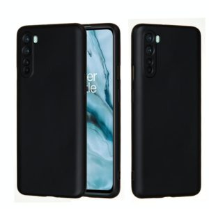 For OnePlus Nord Solid Color Liquid Silicone Dropproof Full Coverage Protective Case(Black) (OEM)