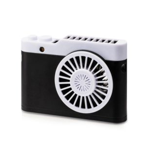 Portable Mini Usb Charging Camera Fan Hanging Neck Small Fan(Black) (OEM)