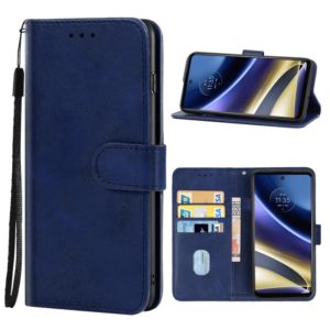 For Motorola Moto G52j 5G Leather Phone Case(Blue) (OEM)