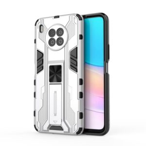 For Huawei nova 8i Supersonic PC + TPU Shock-proof Protective Case with Holder(Silver) (OEM)