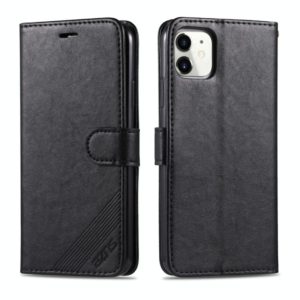 For iPhone 11 AZNS Sheepskin Texture Horizontal Flip Leather Case with Holder & Card Slots & Wallet(Black) (AZNS) (OEM)