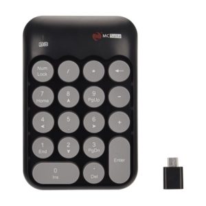MCSaite MC-52AG USB-C / Type-C Universal Mini 18-keys Wireless Digital Keyboard (Black) (OEM)