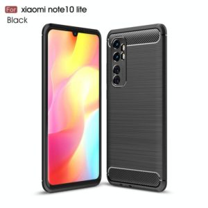 For Xiaomi Mi Note 10 Lite Brushed Texture Carbon Fiber TPU Case(Black) (OEM)