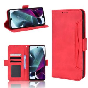 For Motorola Moto G200 5G / S30 Skin Feel Calf Pattern Leather Phone Case(Red) (OEM)