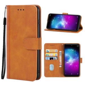 Leather Phone Case For ZTE Blade A51 Lite / A5 2020(Brown) (OEM)
