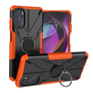 For Motorola Moto G 2022 Armor Bear Shockproof PC + TPU Phone Case(Orange) (OEM)