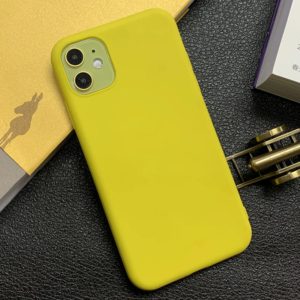 For iPhone 11 Shockproof Frosted TPU Protective Case(Yellow) (OEM)