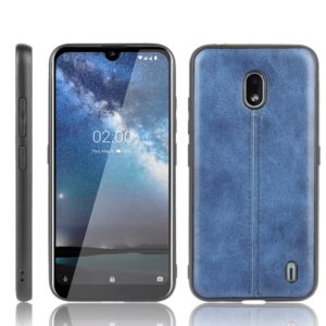 For Nokia 2.2 Shockproof Sewing Cow Pattern Skin PC + PU + TPU Case(Blue) (OEM)