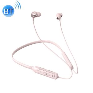 M61 Bluetooth 5.1 Business Sport Magnetic Metal Stereo Neck-mounted Bluetooth Earphone(Pink) (OEM)