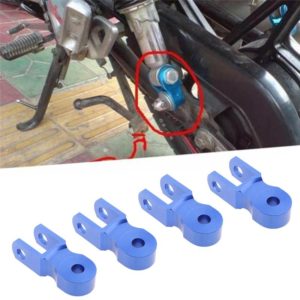 2 Pairs Shock Absorber Extender Height Extension for Motorcycle Scooter, Size: Large(Blue) (OEM)