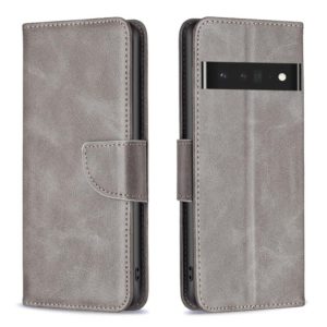 For Google Pixel 7 Pro 5G Lambskin Texture Leather Phone Case(Grey) (OEM)