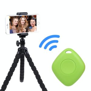 3 PCS Bluetooth Remote Control Diamond-Shaped Selfie Mobile Phone Camera Remote Control(Green) (OEM)