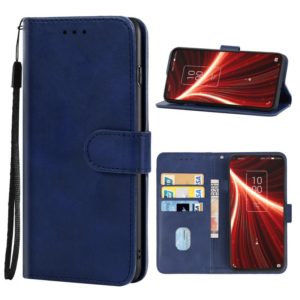 Leather Phone Case For TCL 10 5G(Blue) (OEM)