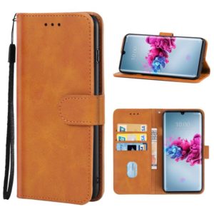 For ZTE Axon 11 5G Leather Phone Case(Brown) (OEM)