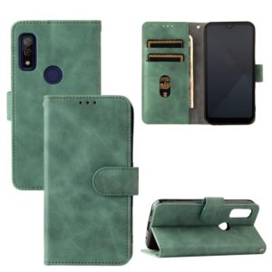 For Fujitsu Arrows WE Solid Color Skin Feel Magnetic Buckle Horizontal Flip Calf Texture PU Leather Case with Holder & Card Slots & Wallet(Green) (OEM)