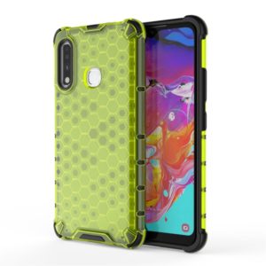 For Galaxy A70E Shockproof Honeycomb PC + TPU Case(Green) (OEM)