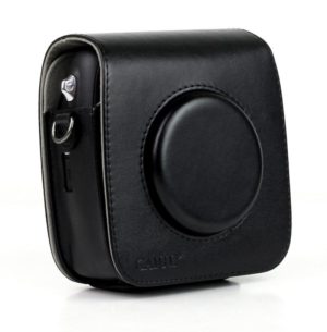 Vintage PU Leather Camera Case Protective bag for FUJIFILM Instax SQUARE SQ10 Camera, with Adjustable Shoulder Strap(Black) (OEM)