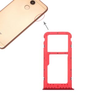 SIM Card Tray + SIM Card Tray / Micro SD Card Tray for Huawei Honor V9 Play (Red) (OEM)