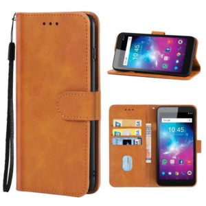 Leather Phone Case For ZTE Blade L8(Brown) (OEM)