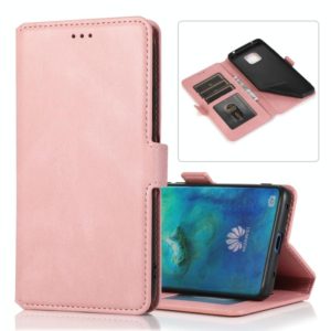 For Huawei Mate 20 Pro Retro Magnetic Closing Clasp Horizontal Flip Leather Case with Holder & Card Slots & Photo Frame & Wallet(Rose Gold) (OEM)