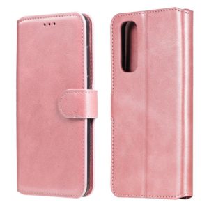 For OPPO Realme 7 / Narzo 20 Pro Classic Calf Texture PU + TPU Horizontal Flip Leather Case, with Holder & Card Slots & Wallet(Rose Gold) (OEM)