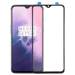 For OnePlus 7 Front Screen Outer Glass Lens (Black) (OEM)