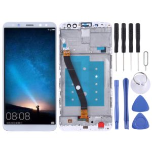 LCD Screen and Digitizer Full Assembly with Frame for Huawei Mate 10 Lite / Nova2i (Malaysia) / Maimang 6 (China) / Honor 9i (India) / G10(White) (OEM)