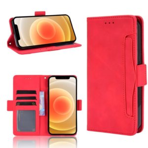 For iPhone 12 mini Multiple Card Slots Horizontal Flip Leather Case with Holder & Wallet (Red) (OEM)