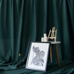1 x 1.2m Photo Background Cloth Increased Widened Photography Cloth Live Broadcast Solid Color Cloth(Ink Green) (OEM)