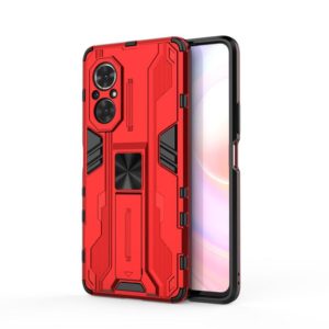 For Honor 50 SE / Huawei nova 9 SE Supersonic PC + TPU Shock-proof Protective Case with Holder(Red) (OEM)