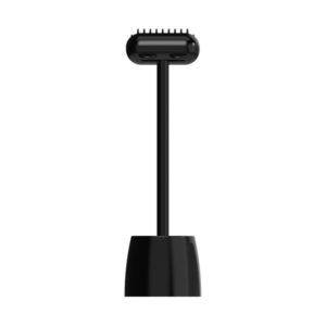 Pet Cat and Dog Supplies Long Handle Comb With Base(Black) (OEM)