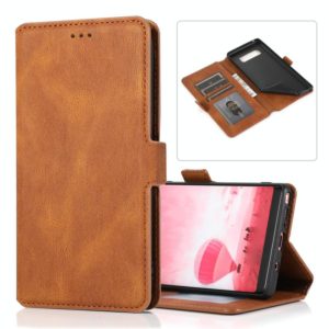For Samsung Galaxy Note 8 Retro Magnetic Closing Clasp Horizontal Flip Leather Case with Holder & Card Slots & Photo Frame & Wallet(Brown) (OEM)