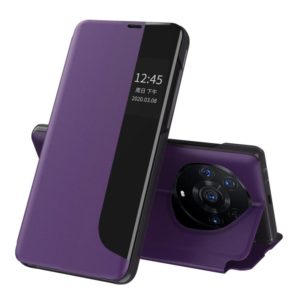 For Honor Magic3 Pro+ Attraction Flip Holder Leather Phone Case(Purple) (OEM)