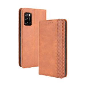 For Rakuten Big S Magnetic Buckle Retro Crazy Horse Texture Horizontal Flip Leather Case with Holder & Card Slots & Photo Frame(Brown) (OEM)