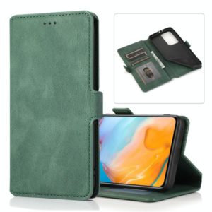 For Huawei P40 Pro+ Retro Magnetic Closing Clasp Horizontal Flip Leather Case with Holder & Card Slots & Photo Frame & Wallet(Green) (OEM)
