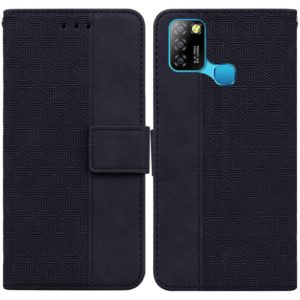 For Infinix Smart 5 X657 / Hot 10 Lite Geometric Embossed Leather Phone Case(Black) (OEM)