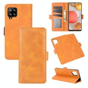 For Samsung Galaxy A42 5G Dual-side Magnetic Buckle Horizontal Flip Leather Case with Holder & Card Slots & Wallet(Yellow) (OEM)