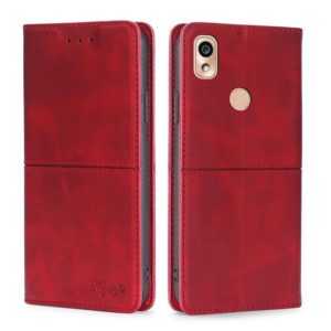 For Kyocera KY-51B Cow Texture Magnetic Horizontal Flip Leather Phone Case(Red) (OEM)
