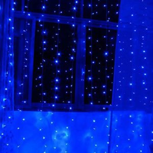 3.5m Blue Light LED Decoration Light, 96 LEDs Little Ice Bars String Light with End Joint & Multi-function Controller, EU Plug, AC 220V(Blue Light) (OEM)
