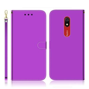 For Xiaomi Redmi 8A Imitated Mirror Surface Horizontal Flip Leather Case with Holder & Card Slots & Wallet & Lanyard(Purple) (OEM)