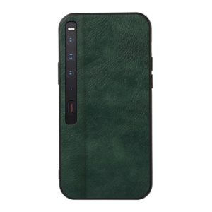 For Huawei Mate Xs 2 Two-color Litchi Texture PU Phone Case(Green) (OEM)