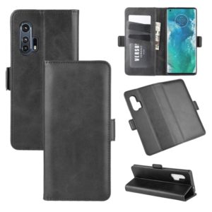 For Motorola Edge+ Dual-side Magnetic Buckle Horizontal Flip Leather Case with Holder & Card Slots & Wallet(Black) (OEM)