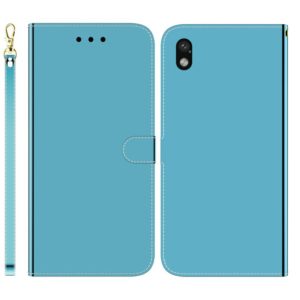 For Sony Xperia Ace III Imitated Mirror Surface Horizontal Flip Leather Phone Case(Blue) (OEM)