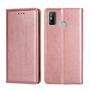 For Tecno Spark 6 GO Gloss Oil Solid Color Magnetic Leather Phone Case(Rose Gold) (OEM)