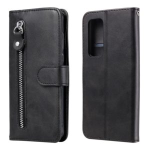 For OPPO Reno5 Pro Plus / Find X3 Neo Fashion Calf Texture Zipper Horizontal Flip Leather Case with Stand & Card Slots & Wallet(Black) (OEM)