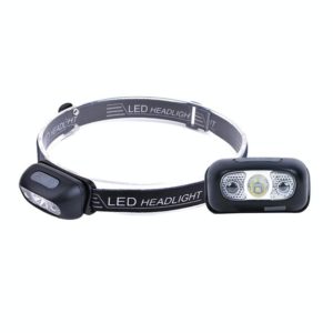 Smart Sensor Outdoor USB Headlight LED Portable Strong Light Night Running Headlight, Colour: Black 3W 100LM (OEM)