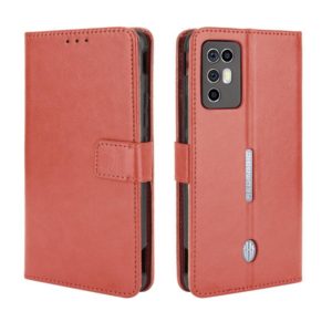 For ZTE Nubia Red Magic 6R Crazy Horse Texture Horizontal Flip Leather Case with Holder & Card Slots & Lanyard(Brown) (OEM)