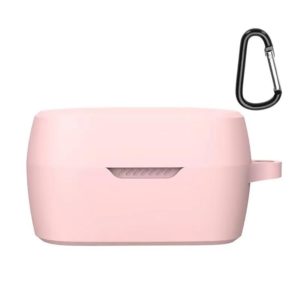 Wireless Earphone Silicone Protective Case with Hook for JBL T280TWS X(Pink) (OEM)