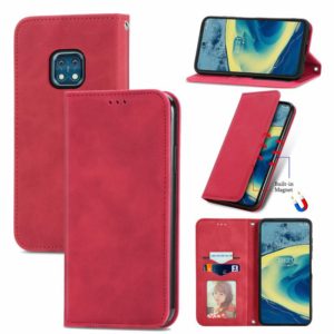 For Nokia XR 20 Retro Skin Feel Business Magnetic Horizontal Flip Leather Case with Holder & Card Slots & Wallet & Photo Frame(Red) (OEM)